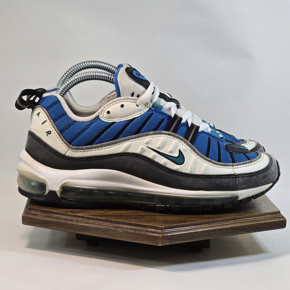 Nike Air Max 98 Shoes Womens Size 8 Teal White AH6799-106 2018 Retro Sneakers